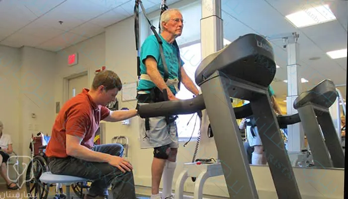 Neurorehabilitation using a treadmill