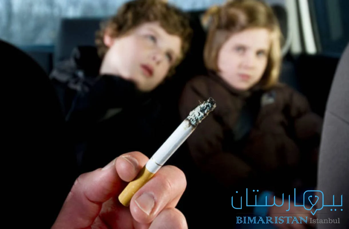 There is a relationship between lung cancer and passive smoking because people who inhale cigarette smoke are exposed to the same risks as a smoker himself