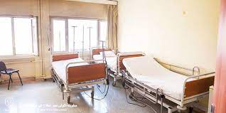 One of the patients' rooms