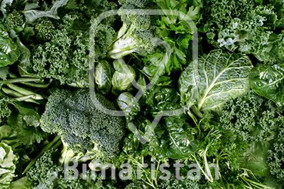 A picture of some dark vegetables used in the prevention of Parkinson's disease