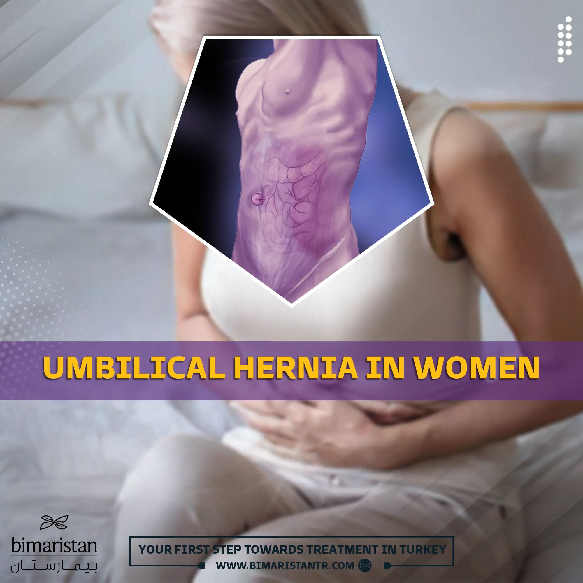 Cover image for the article Umbilical hernia in women.