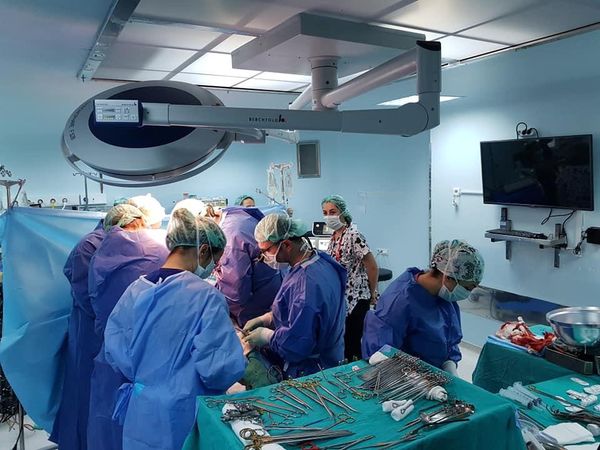 A picture of the operating room in Sisli Avval Hospital