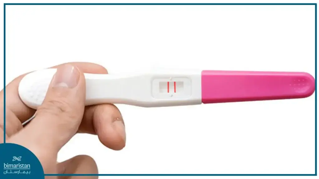 جهاز فحص الحمل يظهر نتيجة إيجابية